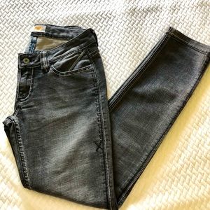 ANTIK DENIM vintage “Blackout” jeans. Embroidery throughout. Excellent cond. 27